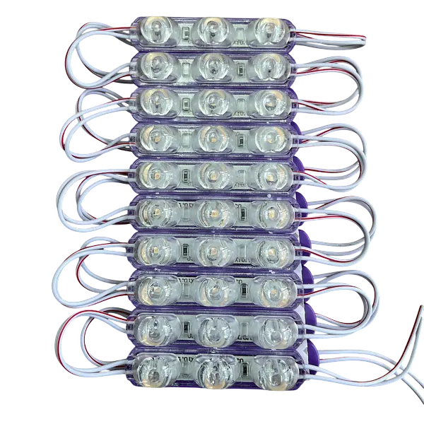 Módulos Led 12v Morado Con Ojo De Lupa (Paquete X20)