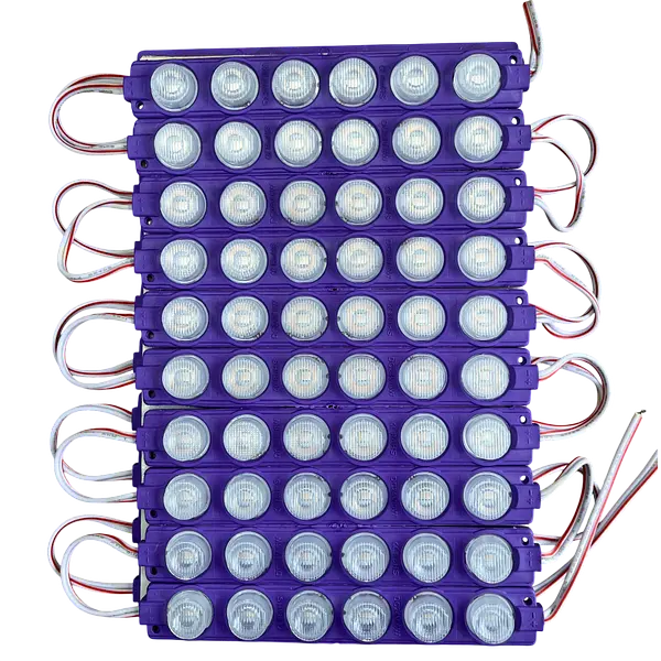 Módulos Led 3030 Morado 6w 24v Con Lupa / Pack 20 Unidades