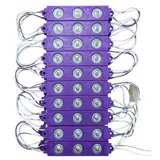 Módulos 3 Led 2w Purple 110v Pack De 20unidades