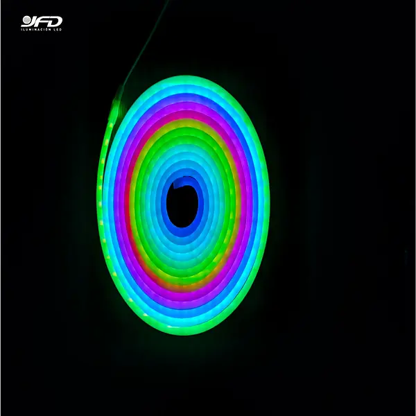 Cinta Led Neon Fexible 5mts Frgb Dc12v (Corte 2.3cm)Control