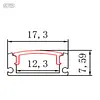 Perfil Opalizada 3 Metros Blanco Con Plug Y Buckle Ry-164