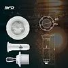 Bala Led Piscina Ip68 6w 3000k Luz Cálida 12v Ac/Dc
