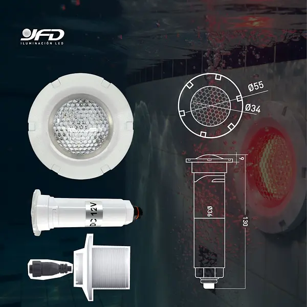 Bala Led Para Piscina Rgb 6w Ip68 12v