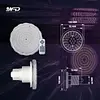 Bala De Piscina De Incrustar 12v Ac 18w Rgb+Ww Con Control