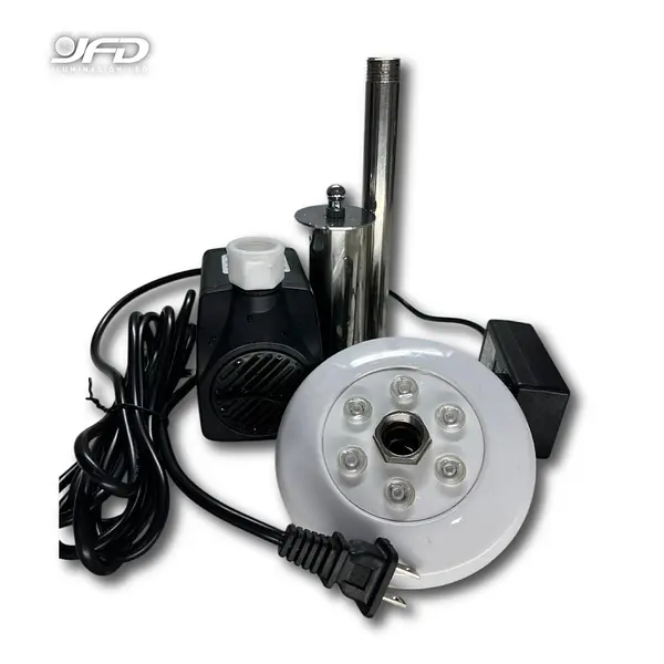 Fuente De Agua Portátil 6w Con Luz Rgb Y Tensión 12v