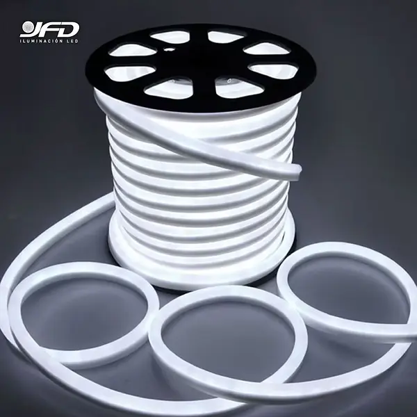 Cinta Led Neon Flex 110v 6mm Blanco X 100m