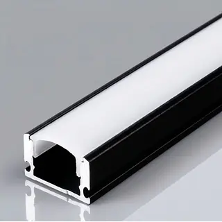 Perfil Opalizada 3 Metros Negro Con Plug Y Buckle Ry-164