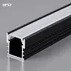 Perfil Doble Fondo Sobreponer Palizada 3m Negro