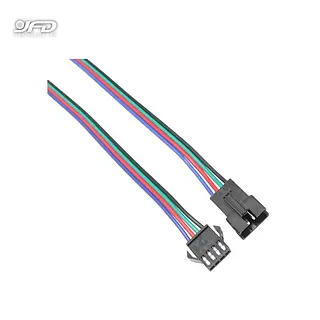 Conector Con Cable 10cm Macho Y Hembra Frgb