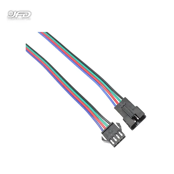 Conector Con Cable 10cm Macho Y Hembra Frgb